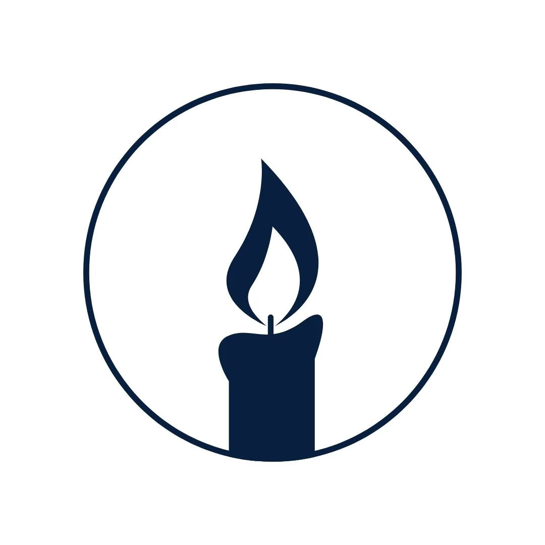 Candle flame logo