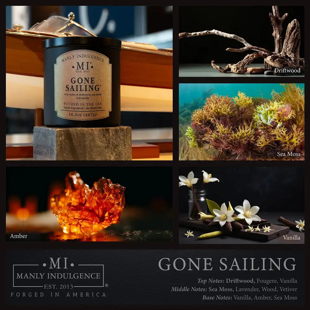 Gone Sailing, 16.5 oz Classic+, Manly Indulgence