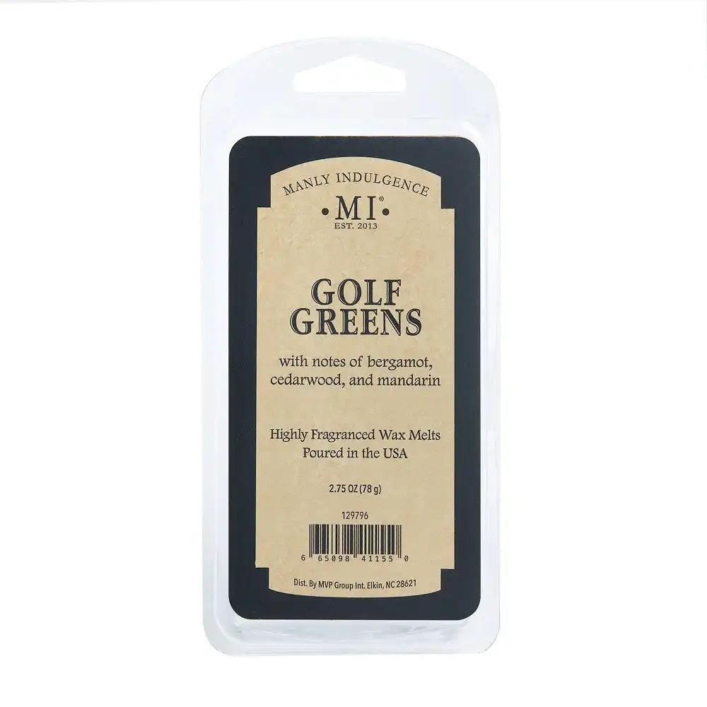 Golf Greens Wax Melt, Manly Indulgence