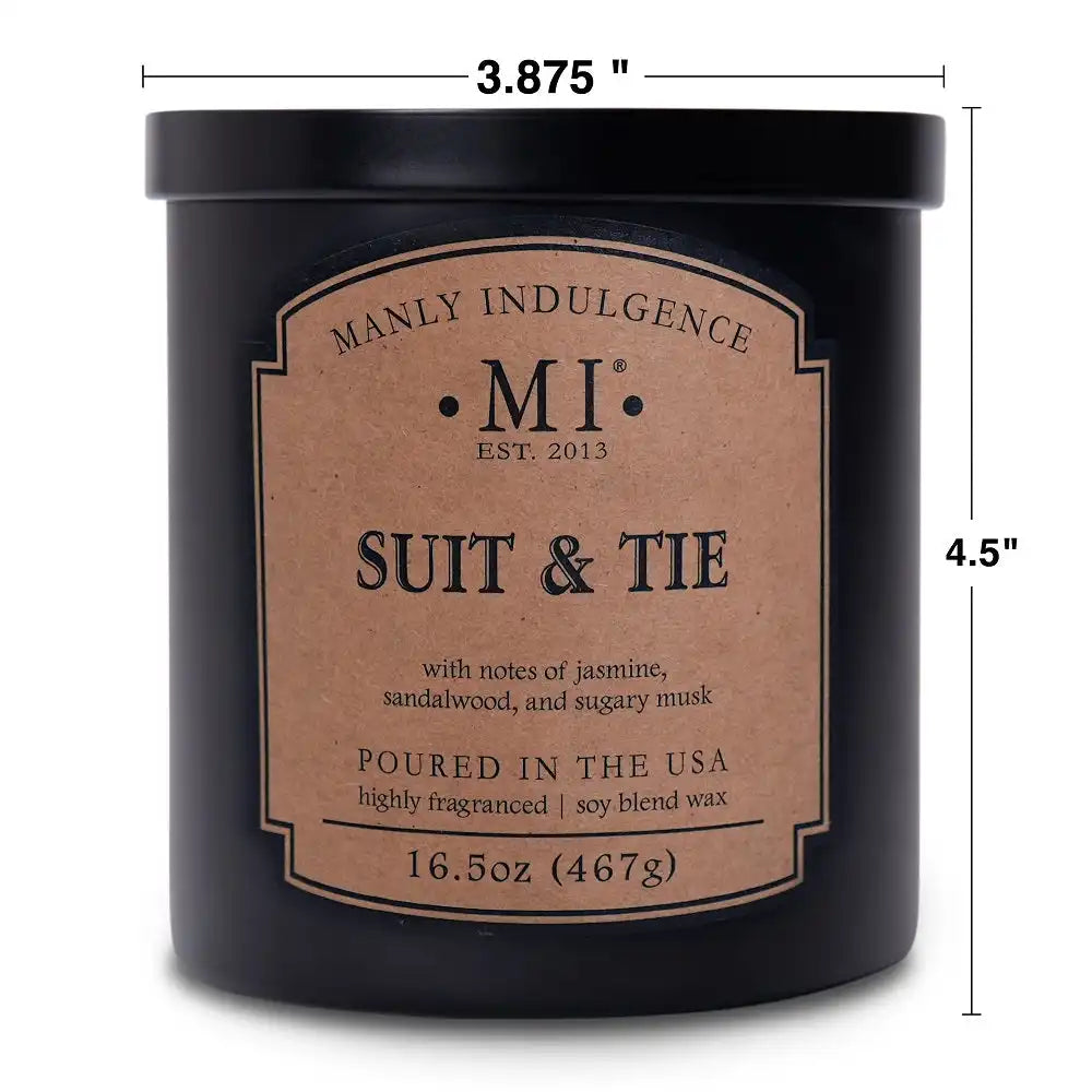 Suit & Tie, 16.5 oz Classic+, Manly Indulgence