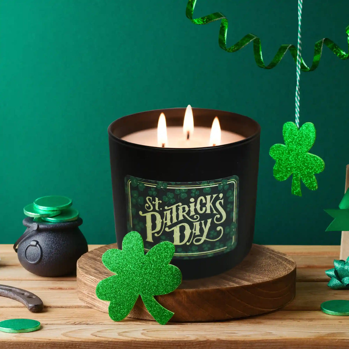 St. Patrick’s Day, 3-Wick Candle