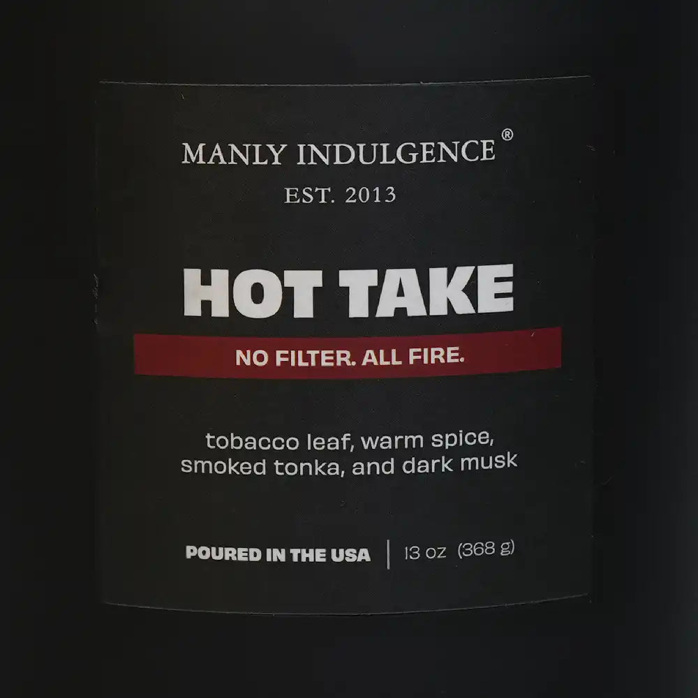 Hot Take, Manly Indulgence Off Script Candles