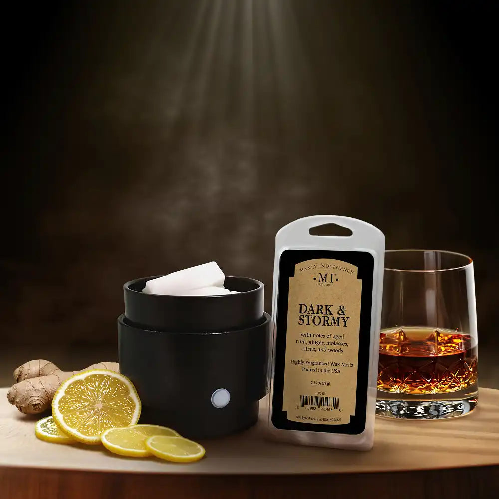 Dark & Stormy Wax Melt, Manly Indulgence