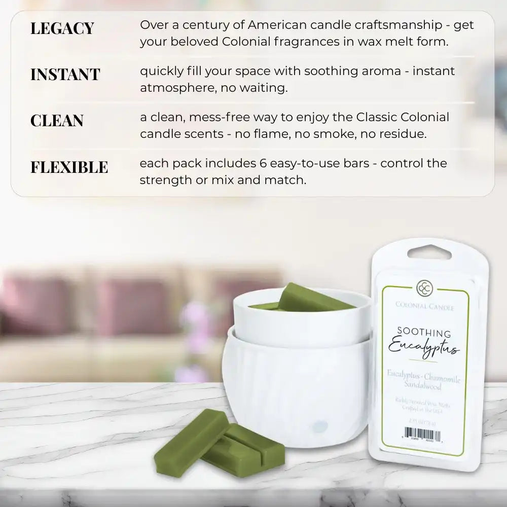 Soothing Eucalyptus Wax Melt, 2.75 oz