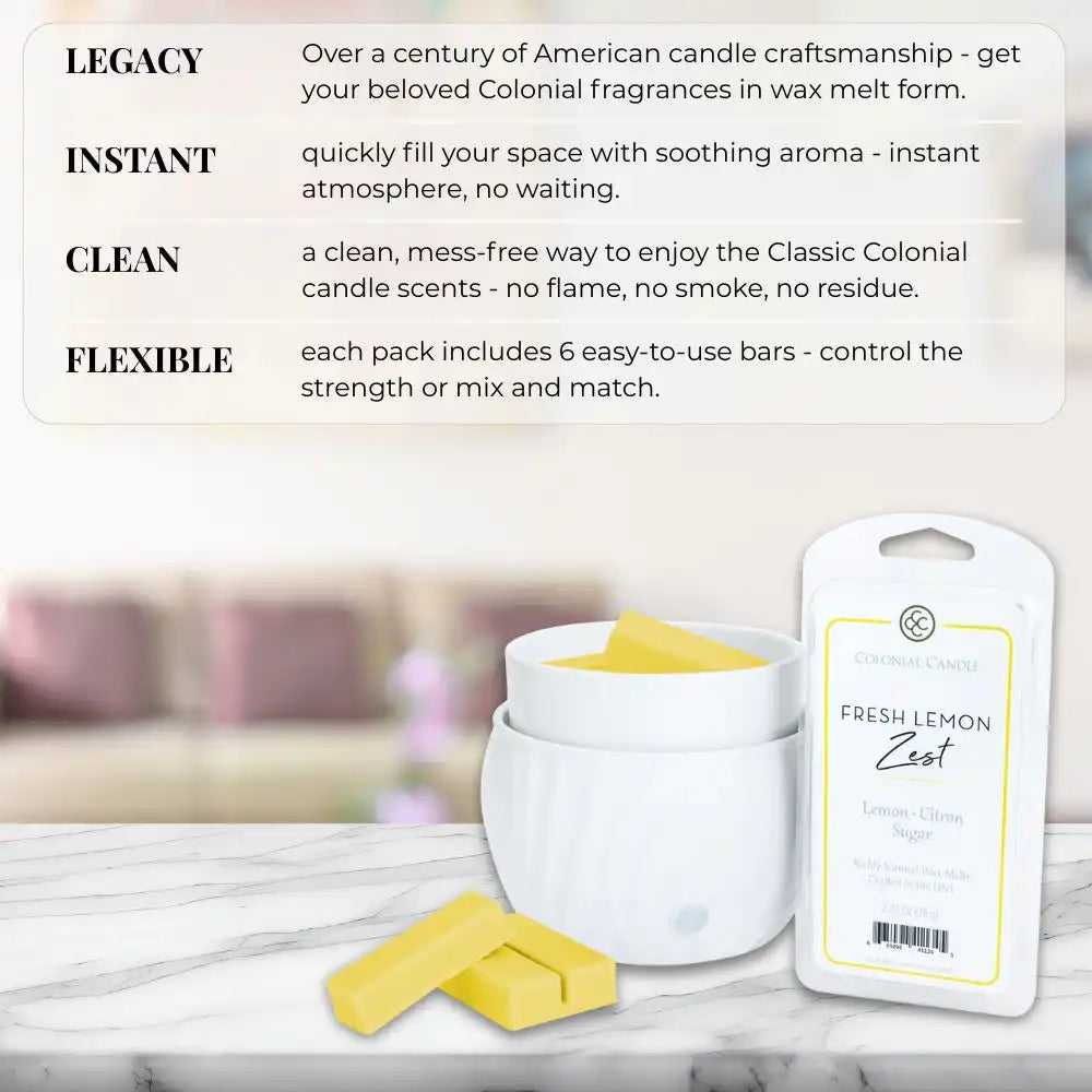 Fresh Lemon Zest Wax Melt, 2.75 oz