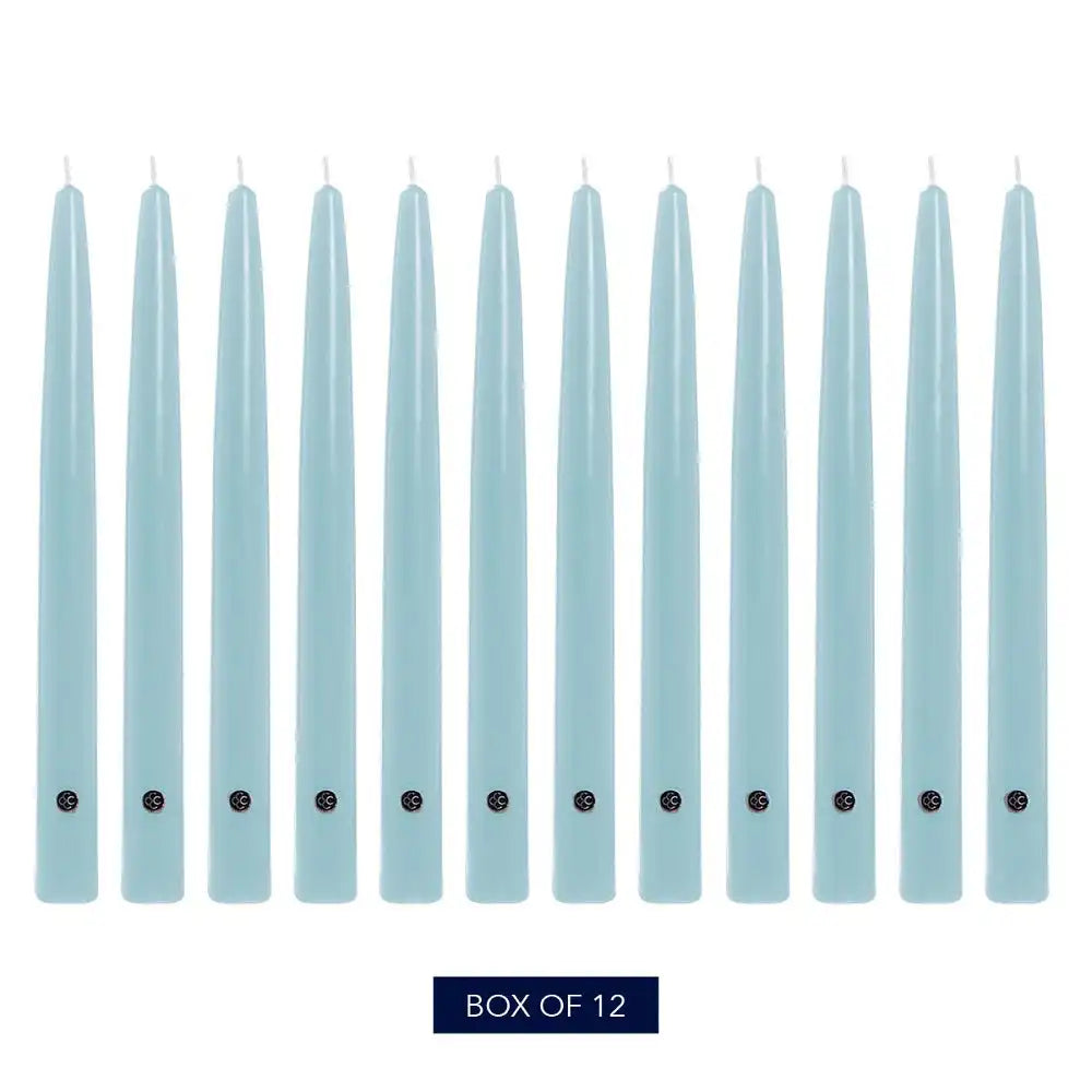 10" Coastal Blue Handipt Taper, 12 Pack