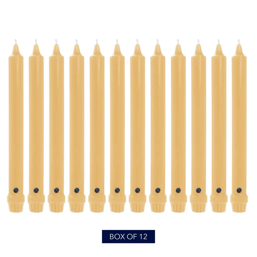 12" Limoncello Classic Dinner Candle, 12 Pack
