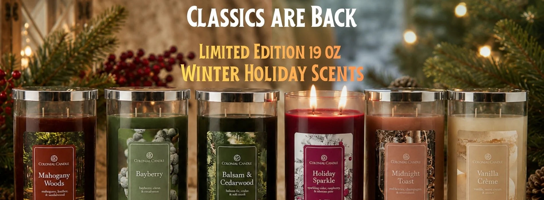 Classics are back winter holiday scents