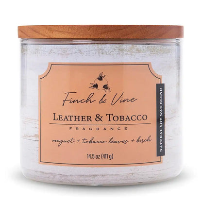Leather & Tobacco, Finch & Vine, 14.5oz
