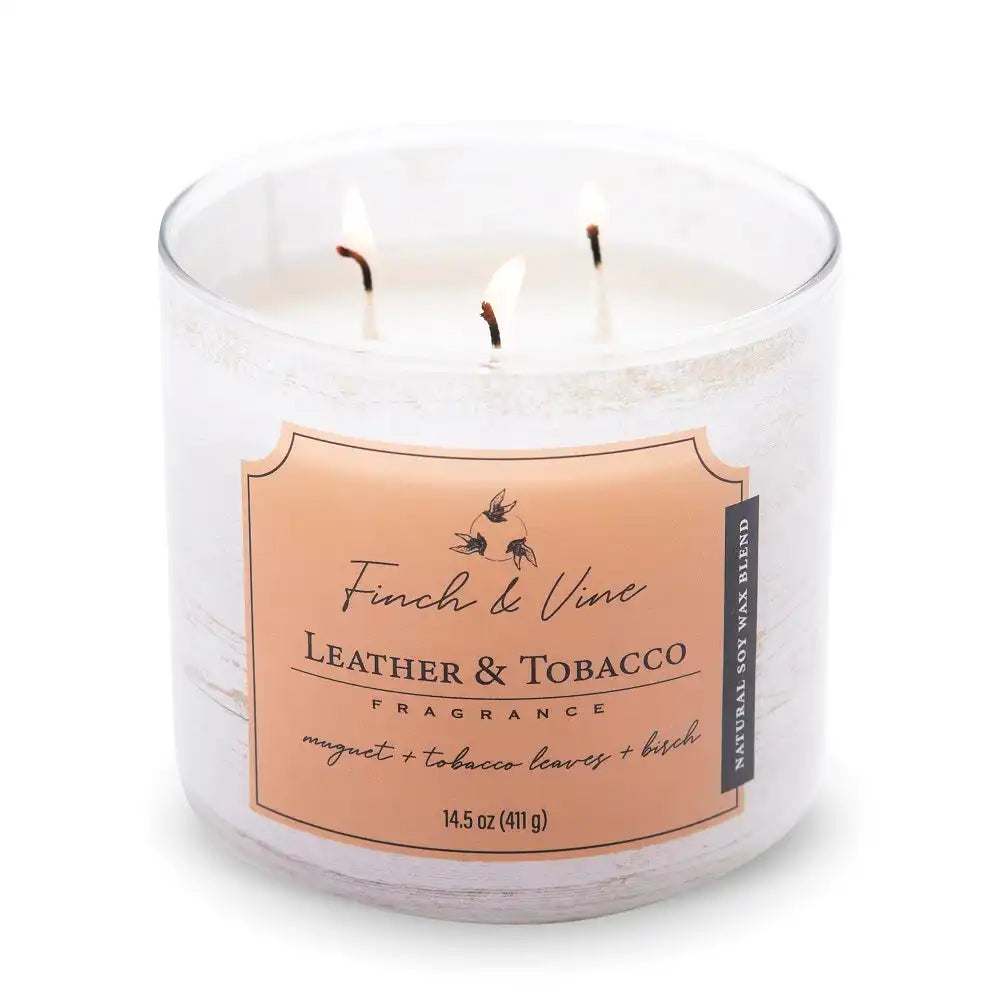 Leather & Tobacco, Finch & Vine, 14.5oz