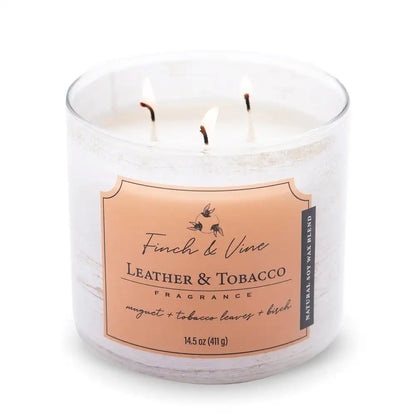 Leather & Tobacco, Finch & Vine, 14.5oz