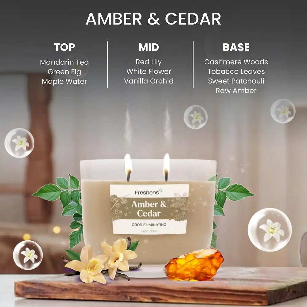 Amber Cedar, Odor-eliminating 14oz