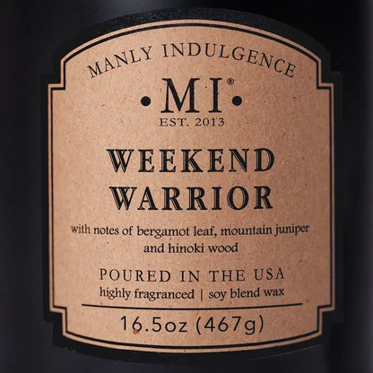 Weekend Warrior, 16.5 oz Classic+, Manly Indulgence