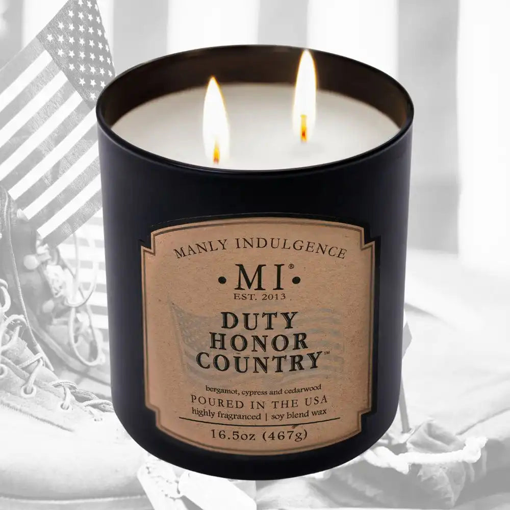 Duty Honor Country, 16.5 oz Classic+, Manly Indulgence