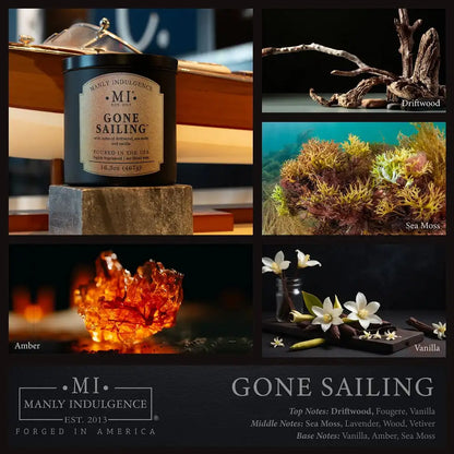 Gone Sailing, 16.5 oz Classic+, Manly Indulgence