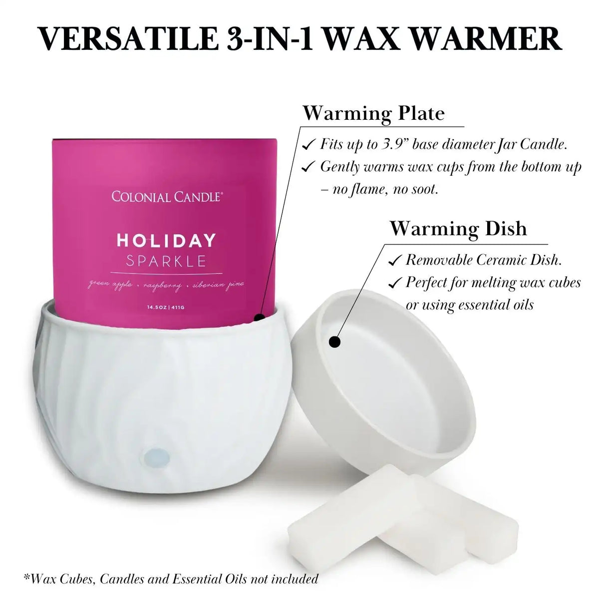 Electric Wax Warmer with Adjustable Timer Control