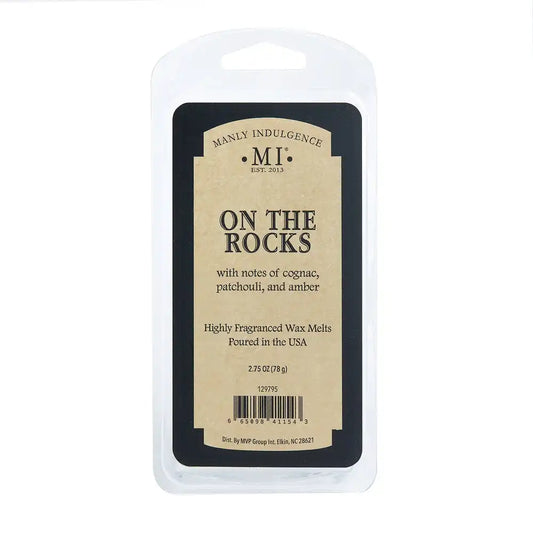 On the Rocks Wax Melt, Manly Indulgence