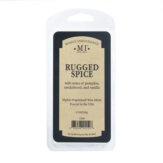 Rugged Spice Wax Melt, Manly Indulgence