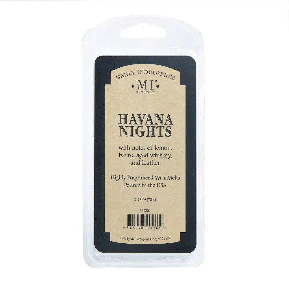 Havana Nights Wax Melt, Manly Indulgence