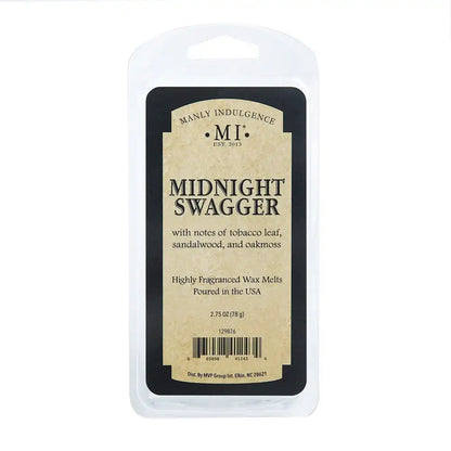 Midnight Swagger Wax Melt, Manly Indulgence