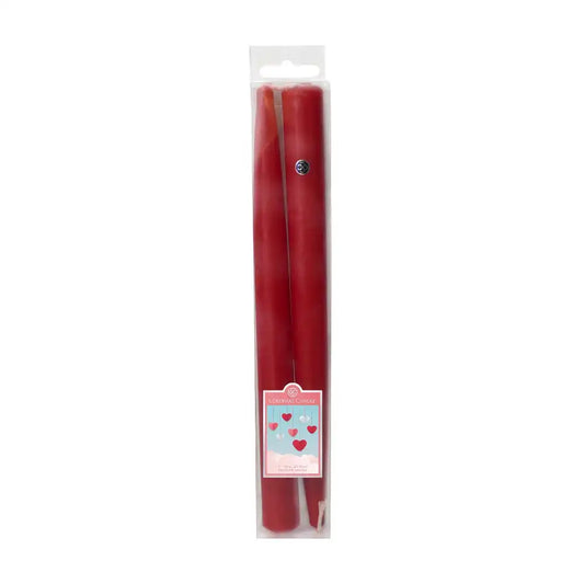 2 pack RED Taper Candles