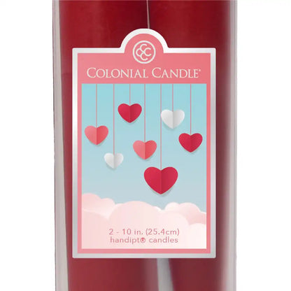 2 pack RED Taper Candles