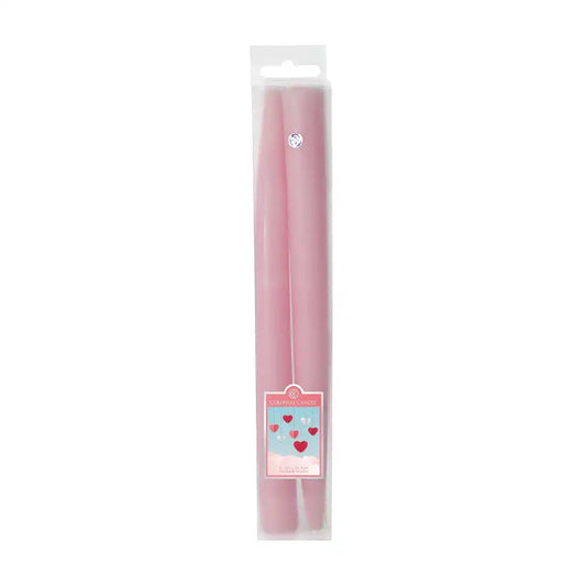 2 pack PINK Taper Candles
