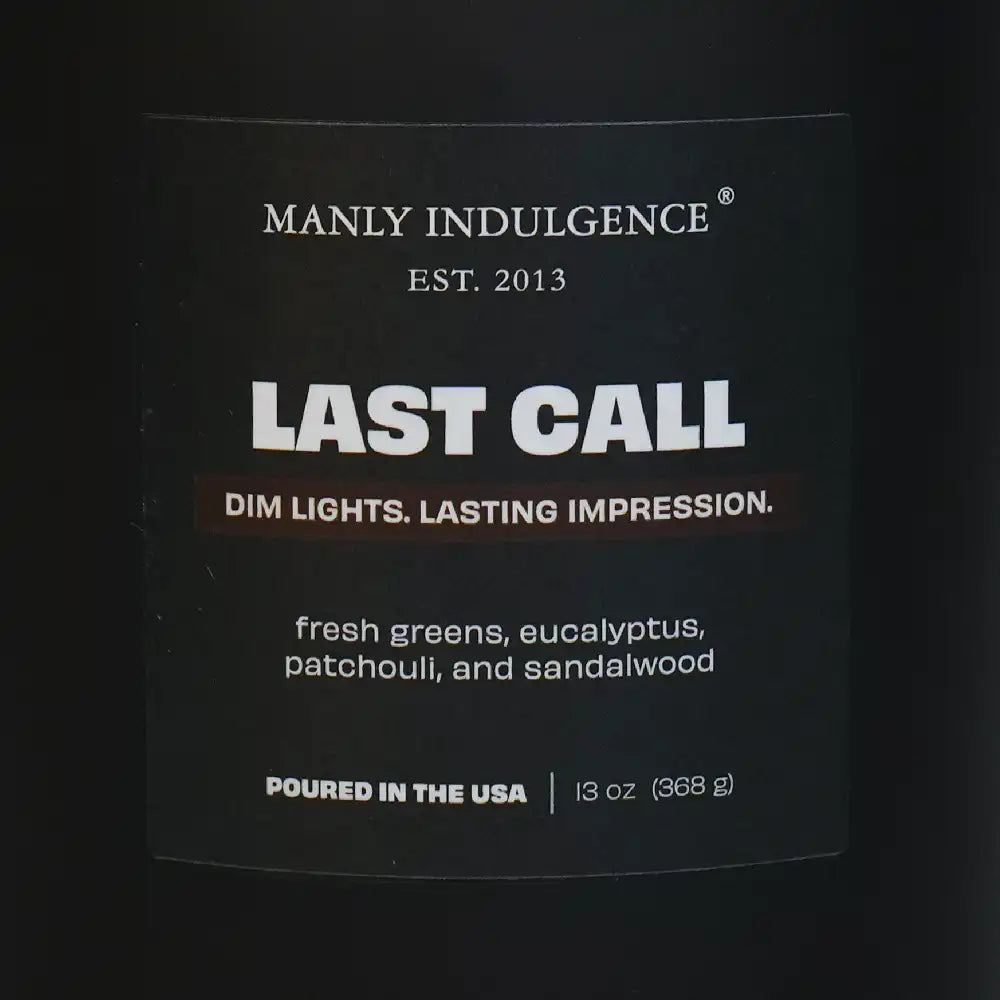 Last Call, Manly Indulgence Off Script Candles