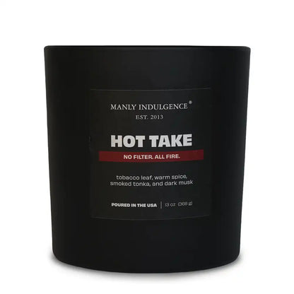 Hot Take, Manly Indulgence Off Script Candles