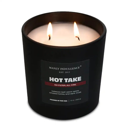 Hot Take, Manly Indulgence Off Script Candles