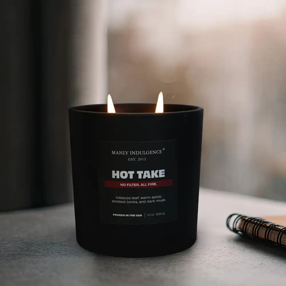 Hot Take, Manly Indulgence Off Script Candles