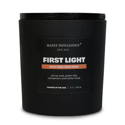 First Light, Manly Indulgence Off Script Candles