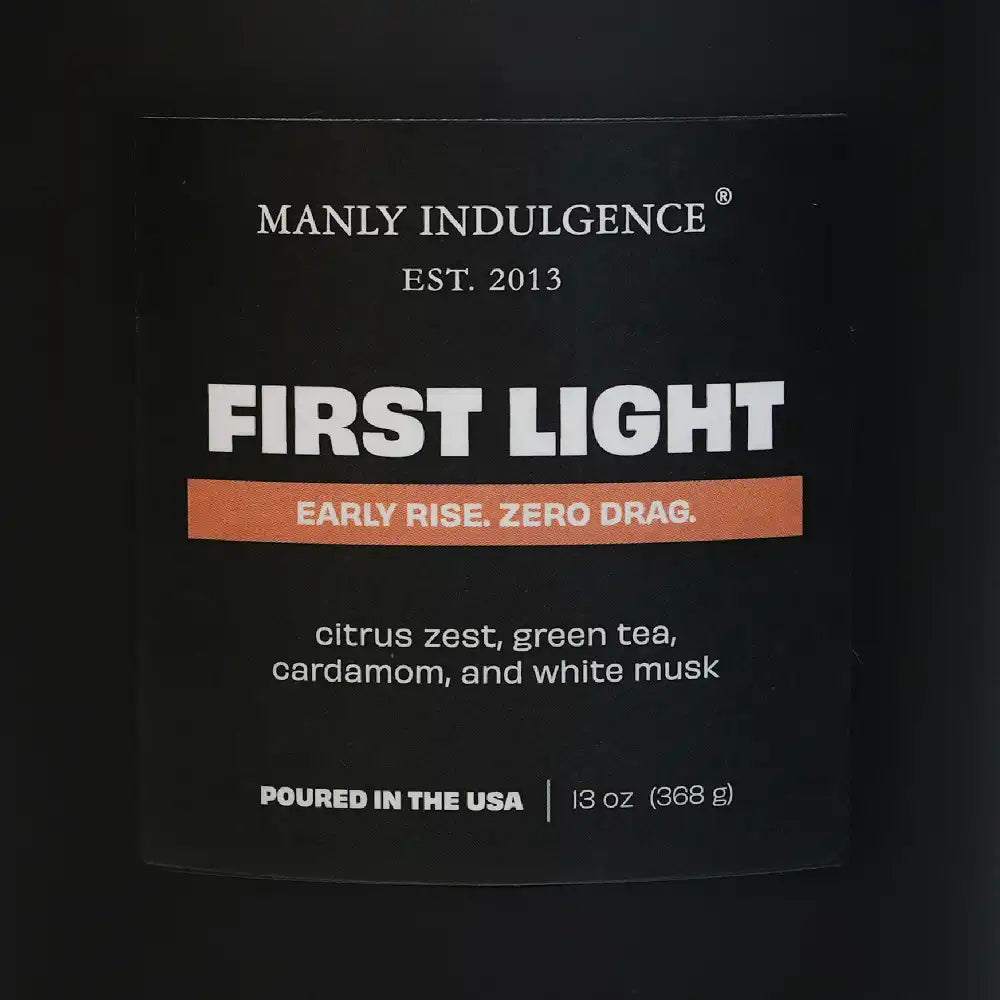 First Light, Manly Indulgence Off Script Candles