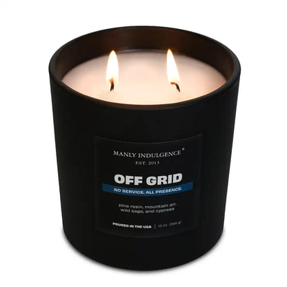 Off Grid, Manly Indulgence Off Script Candles