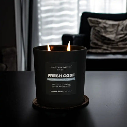 Fresh Code, Manly Indulgence Off Script Candles