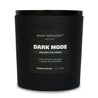 Dark Mode, Manly Indulgence Off Script Candles