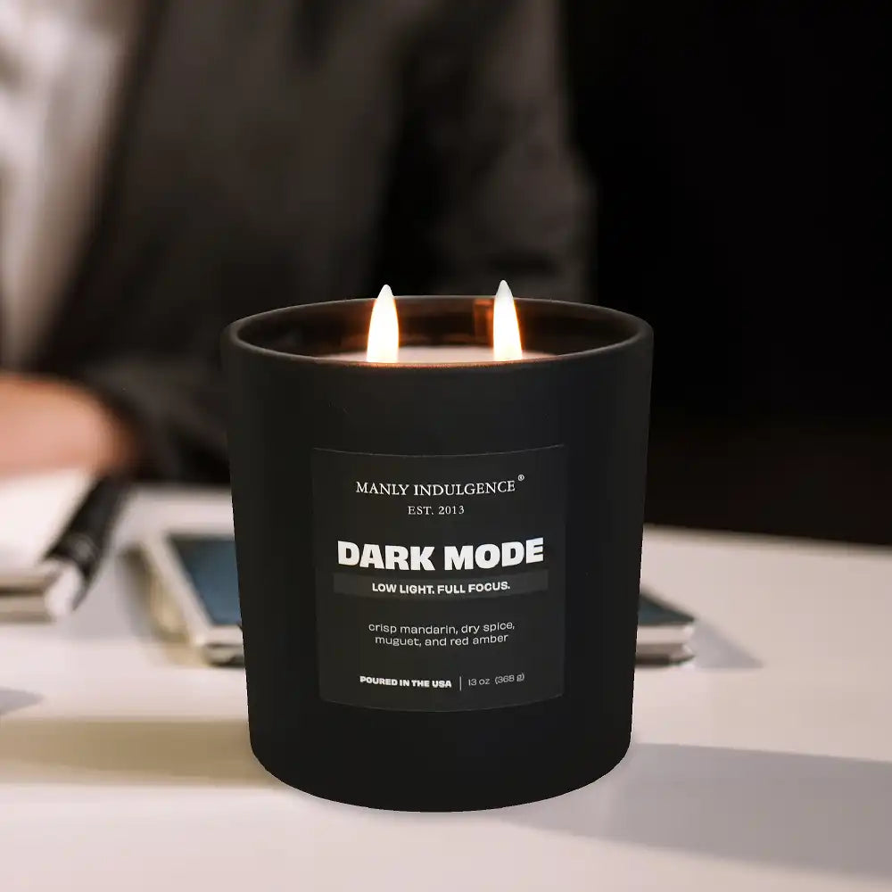 Dark Mode, Manly Indulgence Off Script Candles