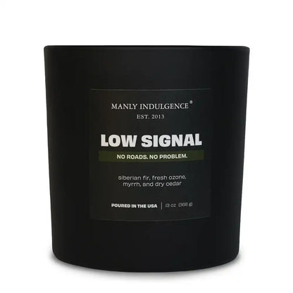 Low Signal, Manly Indulgence Off Script Candles