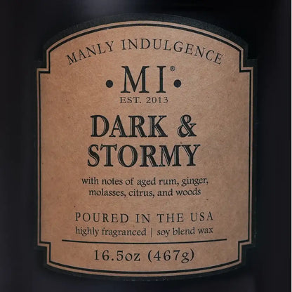 Dark & Stormy, 16.5 oz Classic+, Manly Indulgence