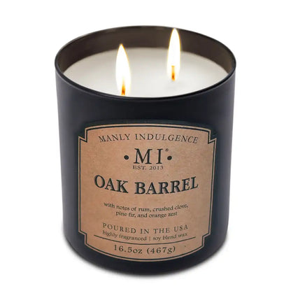 Oak Barrel, 16.5 oz Classic+, Manly Indulgence