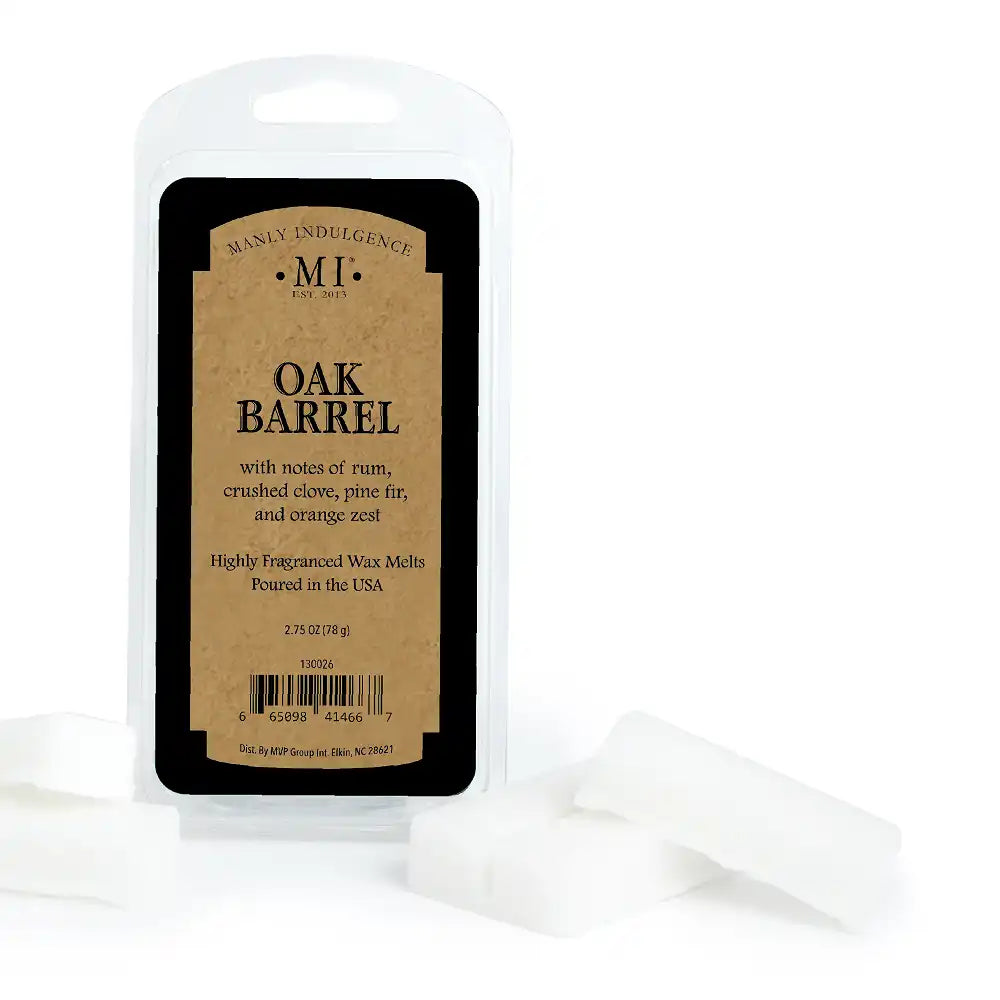 Oak Barrel Wax Melt, Manly Indulgence