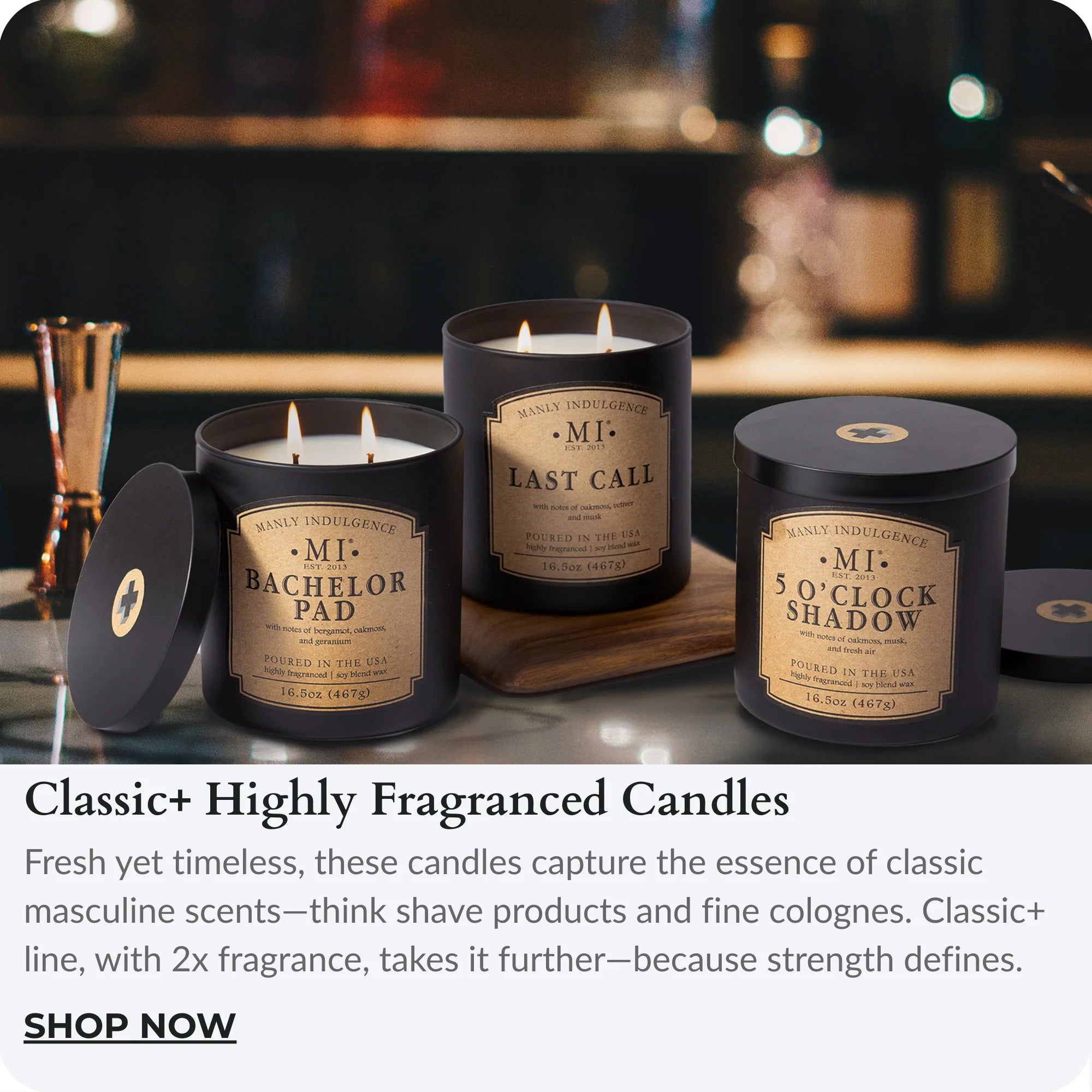 Classic+ Highly Fragranced Candles