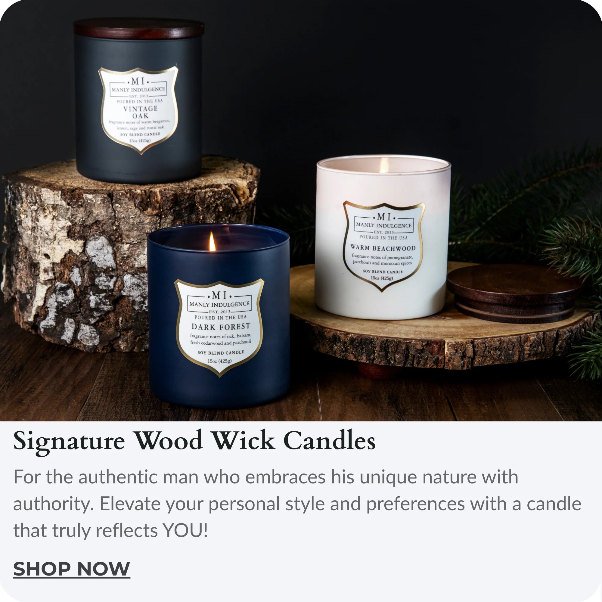 Signature Wood Wick Candles