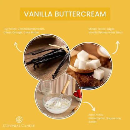 Vanilla Buttercream, Classic Ovals, 8 oz
