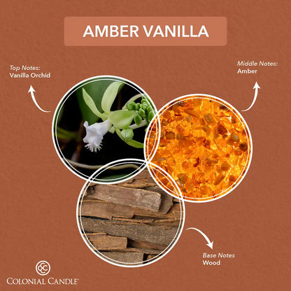 Amber Vanilla Wax Melt, 2.75 oz