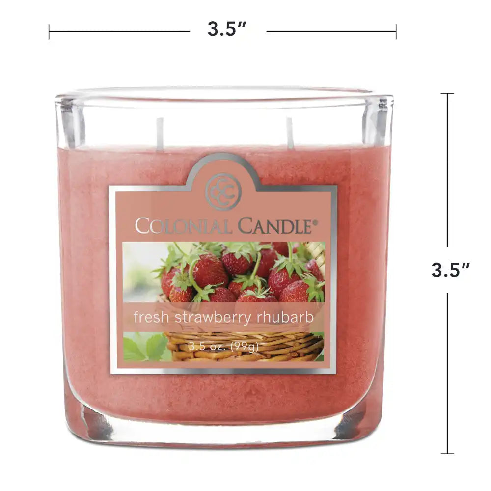 Fresh Strawberry Rhubarb, 3.5 oz Oval