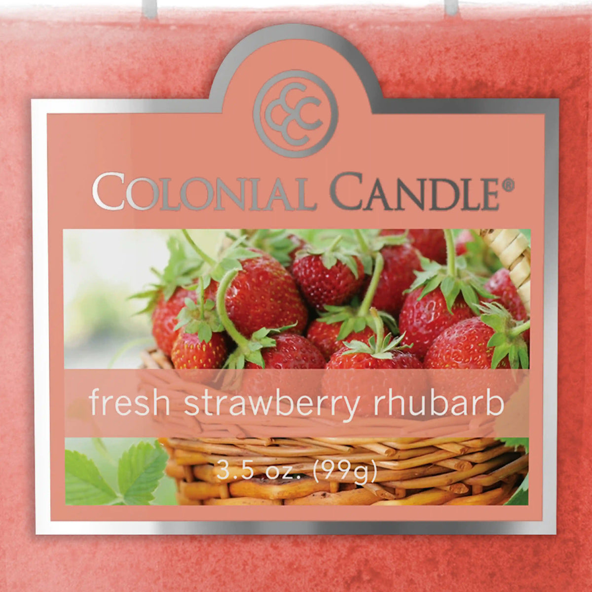 Fresh Strawberry Rhubarb, 3.5 oz Oval