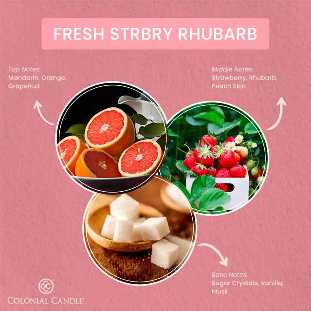 Fresh Strawberry Rhubarb, 3.5 oz Oval