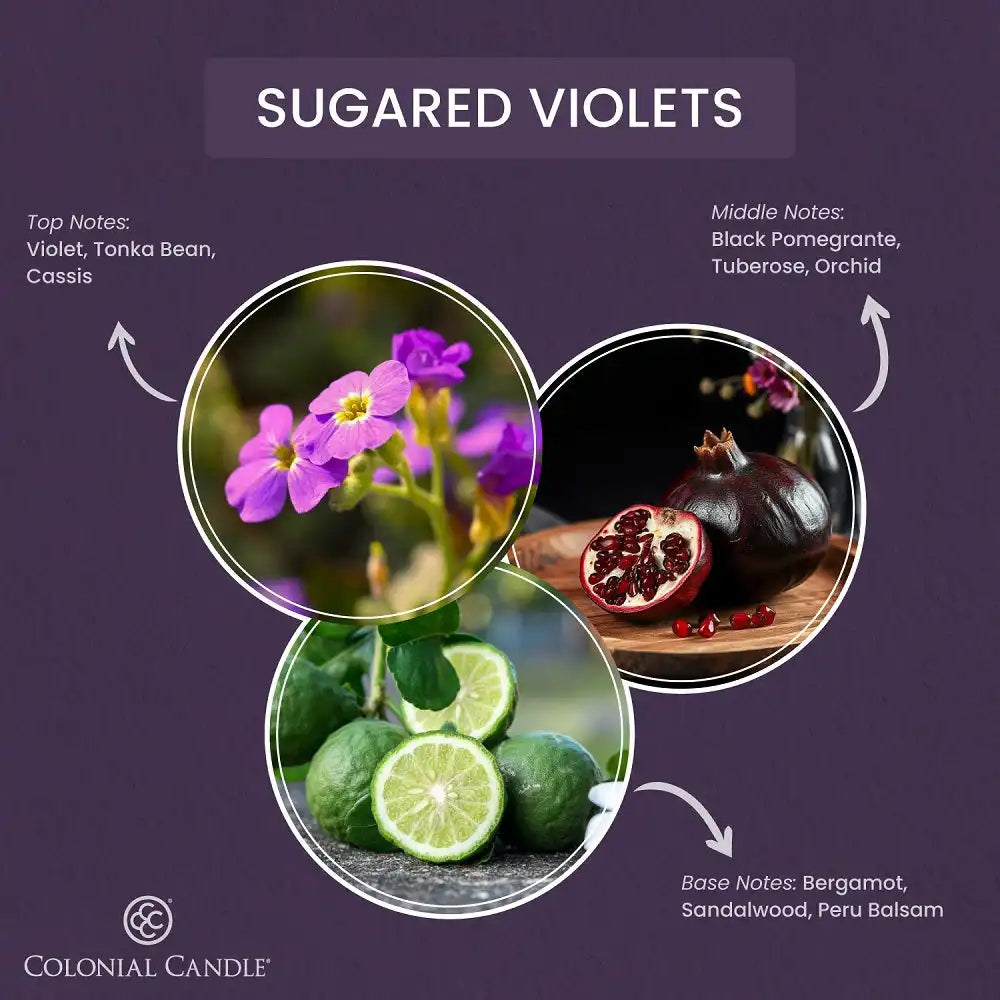 Sugared Violets Wax Melt, 2.75 oz