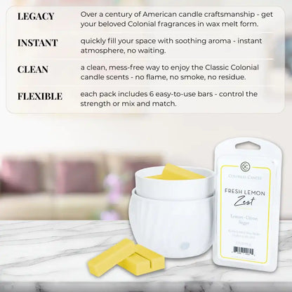 Fresh Lemon Zest Wax Melt, 2.75 oz
